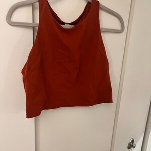 Lululemon size 12  Rust color tank sports bra